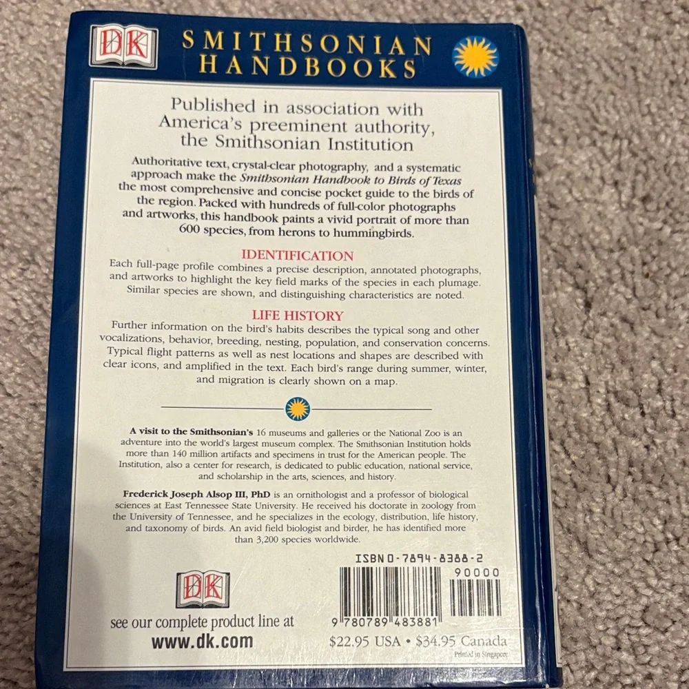 Birds of Texas Handbook - Blue Cover